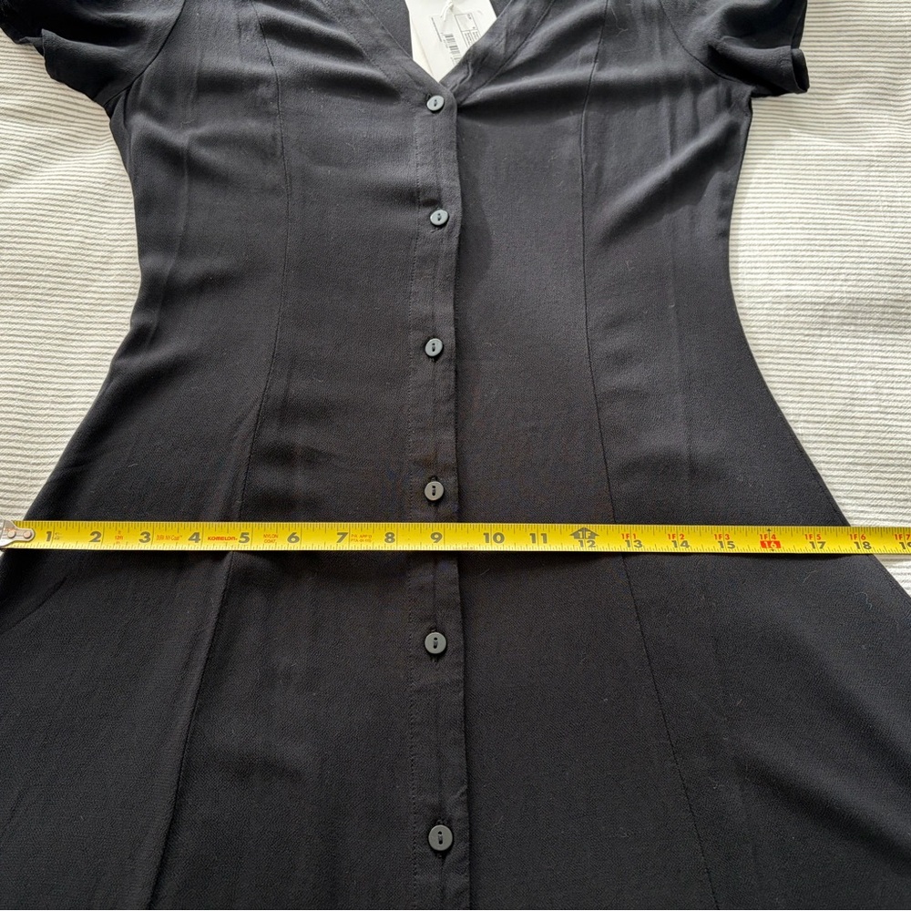 Elegant Monkl Black Button-Down Dress S - Picture 9 of 9